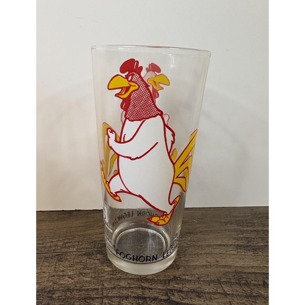 Vintage Looney Tunes Foghorn Leghorn 1973 Glass Warner Bros Pepsi Collectors